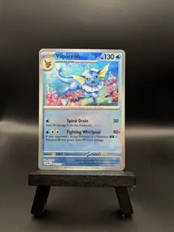 Pokemon Vaporeon Master Ball Pattern 022/131 Prismatic Evolutions Holo LP - Image 1
