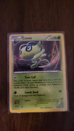 Pokemon TCG Celebi XY187 Holo Promo Card Lp Black Star - Image 1