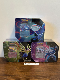 Pokemon TCG Azure Legends Tins - Complete Set of 3 - KYOGRE XERNEAS DIALGA - NEW - Image 1