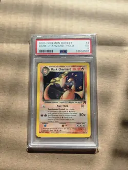 2000 POKEMON ROCKET #4 DARK CHARIZARD -HOLO PSA 5 - Image 1