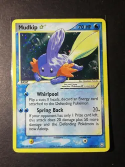 Mudkip Gold Star 107/109 EX Team Rocket Returns Pokemon - Image 1