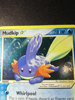 Mudkip Gold Star 107/109 EX Team Rocket Returns Pokemon - Image 5