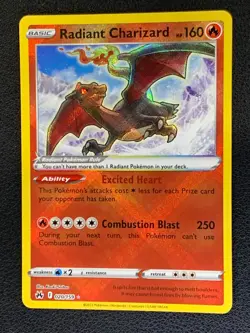 Radiant Charizard 020/159 Ultra Rare Holo Crown Zenith Sword Shield Pokemon [3] - Image 1