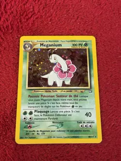 Meganium 10/111 Neo Genesis Unlimited Holo FRENCH Wotc Pokemon Card Lp - Image 1