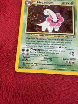 Meganium 10/111 Neo Genesis Unlimited Holo FRENCH Wotc Pokemon Card Lp - Image 4