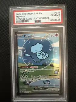 Pokemon Mew ex Paldean Fates Special Illustration Rare #232 PSA 10 Gem Mint - Image 1