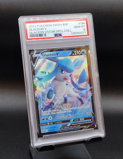 ❄ GLACEON V ~ 2022 Pokemon SWSH Black Star Promo #196 ~ Special Co. ~ PSA 10 💎 - Image 2