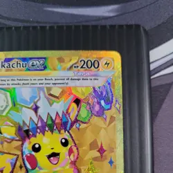 Pokemon Card TCG Sv08: Surging Sparks Pikachu EX Hyper Rare Gold 247/191 M/NM - Image 3