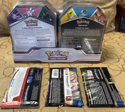 Pokemon TCG V Heroes Bundle Tins: 2-Pack of Vaporeon & Umbreon Tins PLUS MORE..! - Image 2