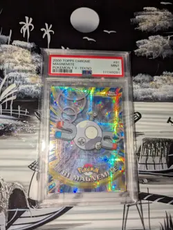 POKEMON TOPPS CHROME SERIES 2 TEKNO MAGNEMITE #81 PSA 9 RARE - Image 1
