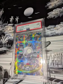 POKEMON TOPPS CHROME SERIES 2 TEKNO MAGNEMITE #81 PSA 9 RARE - Image 2