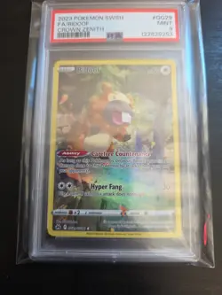 2023 Pokemon SWSH Crown Zenith Bidoof #GG29 PSA MINT 9 - Image 1
