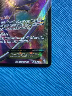 Mew EX Full Art 120/124 Ultra Rare BW Dragons Exalted Pokemon TCG - Image 4