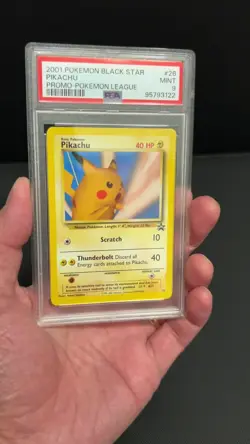 PSA 9 Pikachu 26 "Snap" Wizards Black Star Promo MINT Card 2001 - Image 2