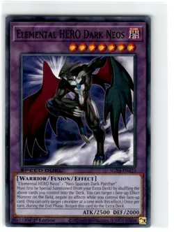 Yu-Gi-Oh! Speed Duel Elemental Hero Dark Neos Common SGX4-ENA23 Lightly Played - Image 1