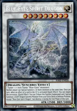 Blue-Eyes Spirit Dragon - Secret Rare 1st Edition RA02-EN030 - NM - YuGiOh - Image 1
