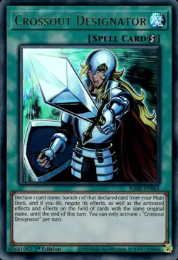 Crossout Designator - Ultra Rare 1st Edition RA02-EN063 - NM - YuGiOh - Image 1