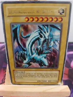 Blauaugiger weisser Drache LOB-G001 Ultra Rare Deutsch Poor YUGIOH - Image 1