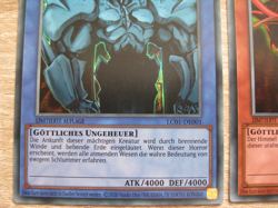 Agyptische Gotterkarten Slifer, Obelisk, Ra Ultra Rare 3er Set LC01 DE Yugioh NM - Image 2