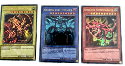 Agyptische Gotterkarten Slifer, Obelisk, Ra Ultra Rare 3er Set LC01 DE Yugioh NM - Image 5