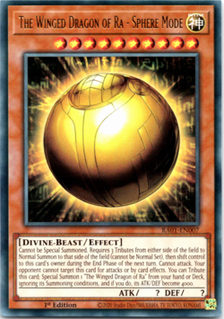 The Winged Dragon of Ra - Sphere Mode RA01-EN007 Ultra Rare 1st Edition Yugioh - Image 1