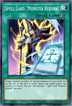 Yu-Gi-Oh MP25-EN006 Spell Card “Monster Reborn” Starlight Rare - Image 1