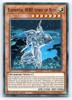 LP Elemental HERO Spirit of Neos - POTE-EN001 - Super Rare - 1st Edition Yugioh - Image 1