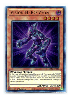 Vision HERO Vyon - GFP2-EN060 - Ultra Rare - 1st Edition Yugioh - Image 1