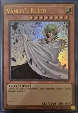 YuGiOh Vanity's Ruler Ultra Rare 1st Edition DUOV-EN061 - Image 1