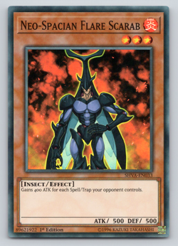 Neo-Spacian Flare Scarab - SHVA-EN033 - Super Rare - 1st Edition Yugioh - Image 1