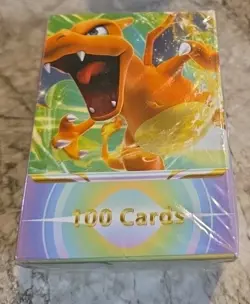 Pocket Monsters Card Game 100 Card Booster Box New Sealed Charizard Cover - Image 1