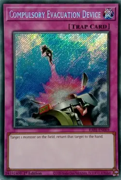 RA01-EN069 COMPULSORY EVACUATION DEVICE SECRET RARE 1ST EDITION YuGiOh CARD - Image 1