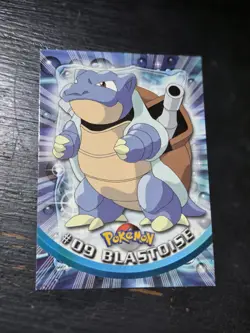 Blastoise #09 - NON-HOLO - SERIES 1 - TOPPS Pokemon Card Blue logo Lp - Image 1