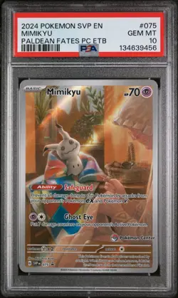 Mimikyu - 075 (Pokemon Center Exclusive) 075 Sv: Scarlet & Violet Promo Cards... - Image 1