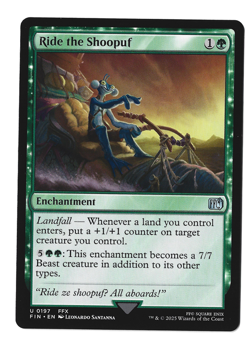 Magic The Gathering Final Fantasy Cards Ride the Shoopuf - FINAL FANTASY (FIN) - Image 1