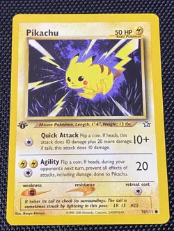 Pikachu 70/111 1st Edition Neo Genesis Regular Pokemon Card - Image 1