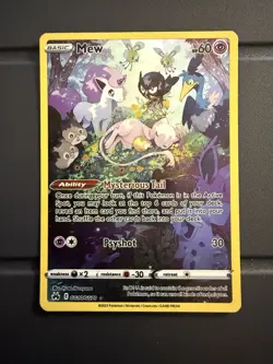 Crown Zenith Mew GG10/GG70 Galarian Gallery Holo Illustration (5) Card Lot! - Image 2