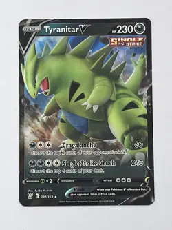Tyranitar V Single Strike Pokemon Card (Battle Styles 97/163) Ultra Rare - Image 1