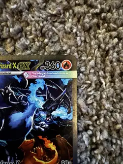 Mega Charizard x EX 125/094 Secret Rare NM Pokemon Card English Full Art - Image 3