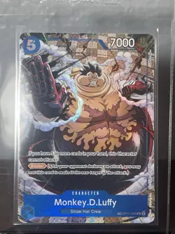Monkey D Luffy OP11-058 OP13 Treasure Rare TR One Piece Card English - Image 3