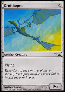 Magic the Gathering MTG Ornithopter (224) Mirrodin MP - Image 1