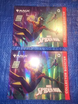 Magic The Gathering Spider-Man Collector Omega Box Collector Booster Pack X2 New - Image 1