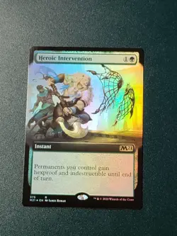 Mtg. Heroic Intervention. Foil Extended Art. MINT - Image 1