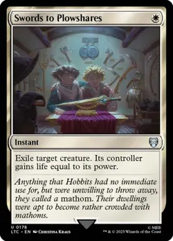 MTG - Swords to Plowshares - Lord of the Rings - Magic the Gathering - Image 1