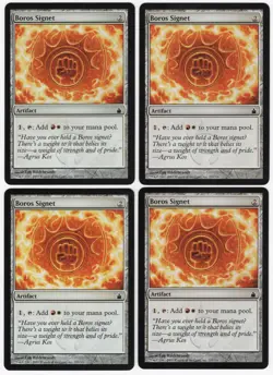 Boros Signet x4 4x 2005 Ravnica: City of Guilds PLAYSET Artifact MTG NM AZ1 - Image 1