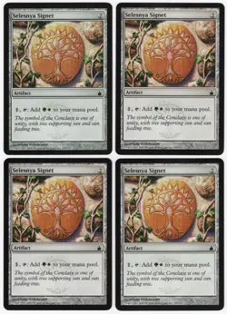 Selesnya Signet x4 4x 2005 Ravnica: City of Guilds PLAYSET Artifact MTG NM AZ1 - Image 1