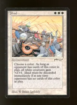 Magic MTG Arabian Nights white anthem LIGHTLY PLAYED LP - Image 1