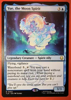 MAGIC, MTG: AVATAR, THE LAST AIRBENDER, RARE, YUE, THE MOON SPIRIT, #0083, NM - Image 1