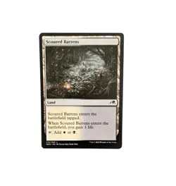 MTG Scoured Barrens Land (NEO) Kamigawa: Neon Dynasty - Near Mint - Image 1