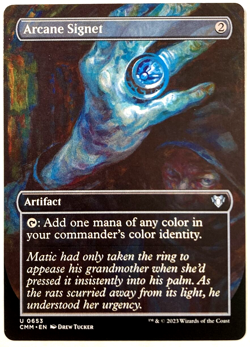 MTG Arcane Signet *BORDERLESS* Commander Masters 0653 NM - Image 1